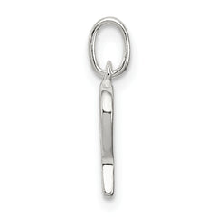 Sterling Silver 925 Initial P Charm with Anti-Tarnish Finish