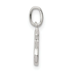 Sterling Silver 925 Initial S Charm with Anti-Tarnish Finish