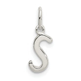 Sterling Silver Letter S Initial Charm