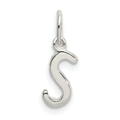 Sterling Silver Letter S Initial Charm
