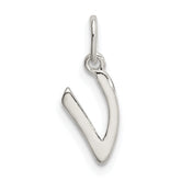 Sterling Silver Letter V Initial Charm