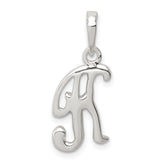 Sterling Silver Letter K Initial Pendant