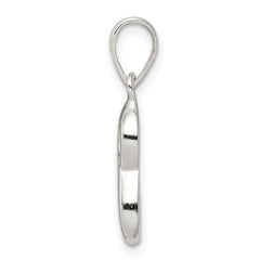 Sterling Silver 925 Initial S Pendant with Anti-Tarnish Coating