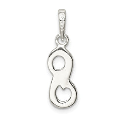 Sterling Silver 925 Initial S Pendant with Anti-Tarnish Coating