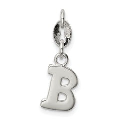 Sterling Silver Letter B Initial Charm