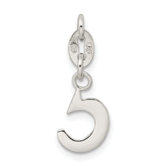 Sterling Silver 925 Letter C Initial Charm Elegant Solid Design