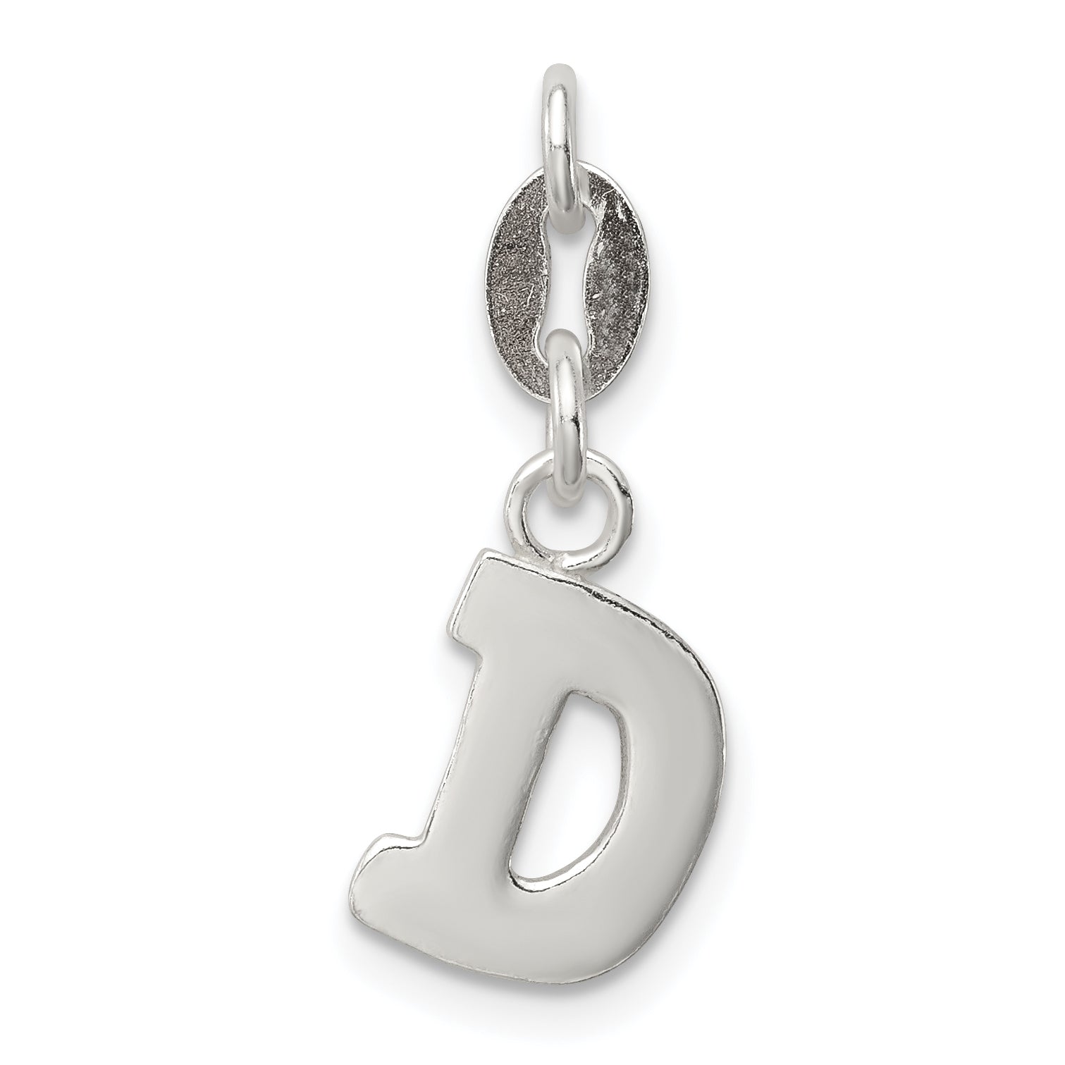 Sterling Silver Letter D Initial Charm
