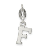 Sterling Silver Letter F Initial Charm