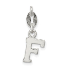 Sterling Silver Letter F Initial Charm