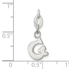 Sterling Silver 925 G Initial Charm Solid Casted Elegant Design