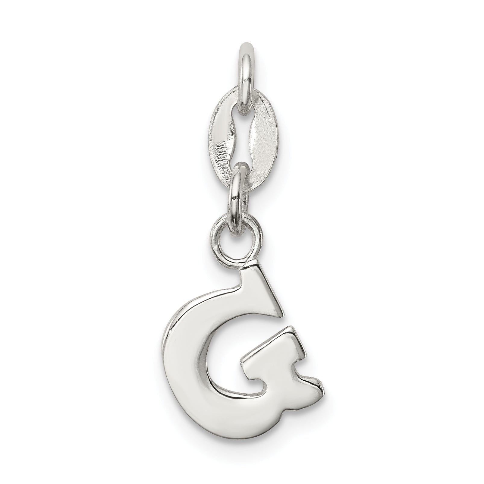 Sterling Silver Letter G Initial Charm
