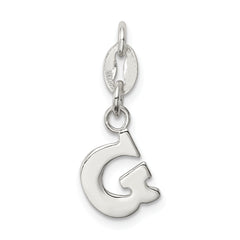 Sterling Silver Letter G Initial Charm