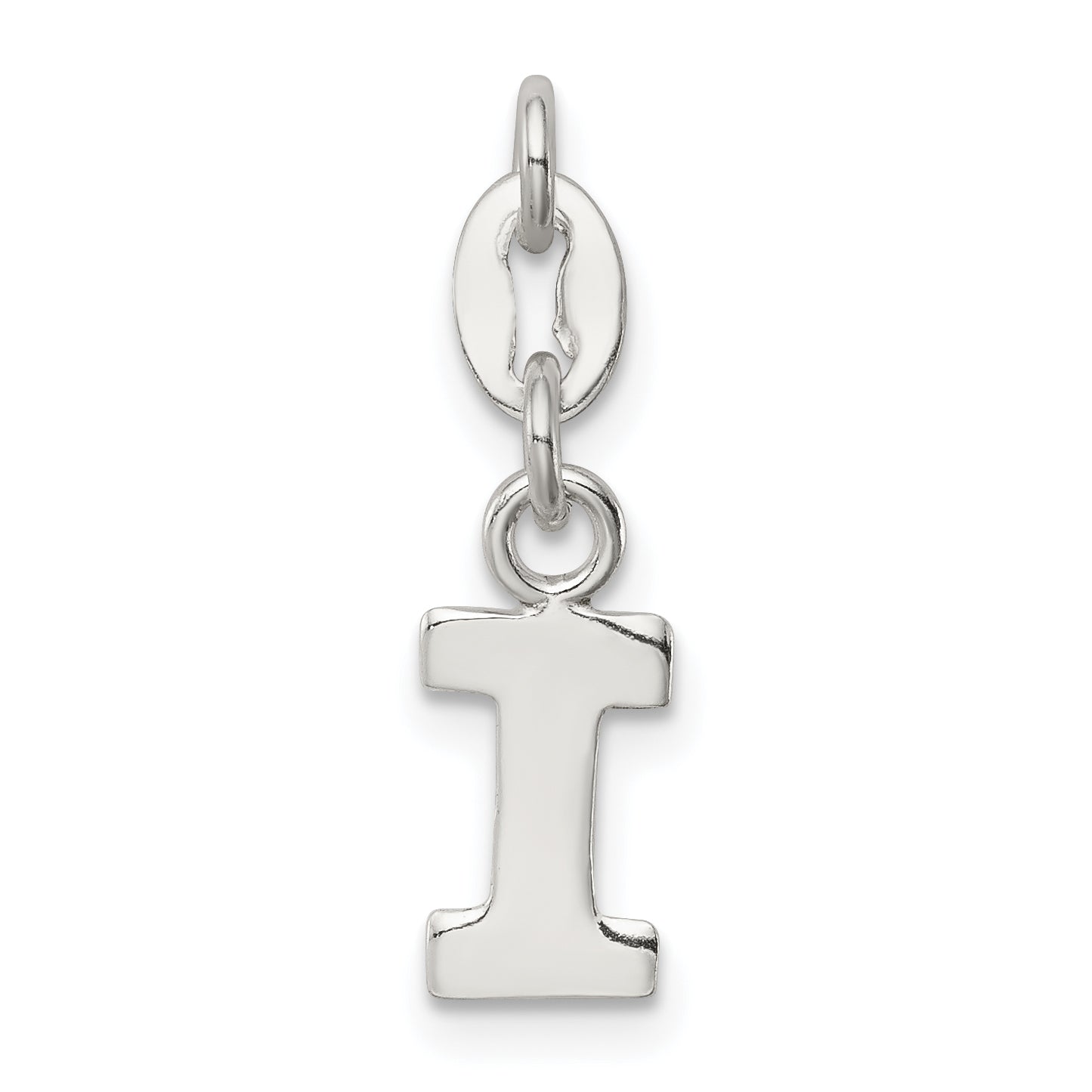 Sterling Silver Letter I Initial Charm