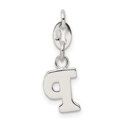 Sophia Jewelers Sterling Silver 925 Solid Letter P Initial Charm