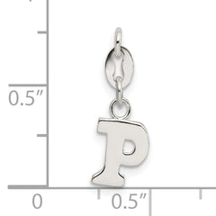 Sophia Jewelers Sterling Silver 925 Solid Letter P Initial Charm