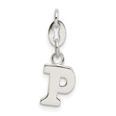 Sterling Silver Letter P Initial Charm