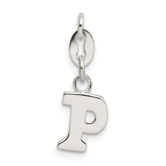 Sterling Silver Letter P Initial Charm