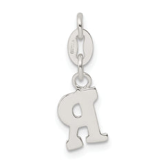 Sophia Jewelers 925 Sterling Silver 'R' Initial Charm Elegant Solid Design