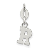 Sterling Silver Letter R Initial Charm