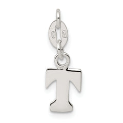 Sterling Silver 925 Solid Letter R Charm Elegant Cast Design