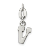 Sterling Silver Letter V Initial Charm