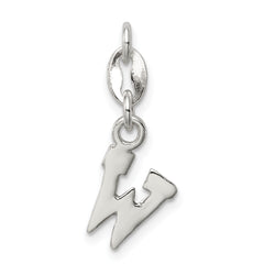 Sterling Silver Letter W Initial Charm