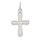 Sterling Silver Polished Cross Charm
