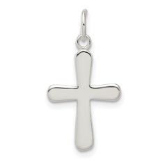 Sterling Silver Polished Cross Charm