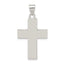 Sterling Silver Rhodium-plated Polished Lords Prayer Cross Pendant