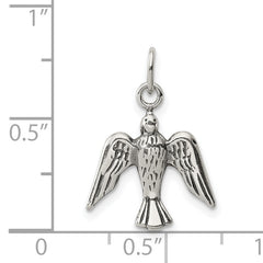925 Sterling Silver Antiqued Dove Charm Vintage Inspired Pendant