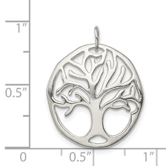 Sophia Jewelers Sterling Silver Tree of Life Charm Polished Anti-Tarnish