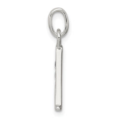 Sterling Silver 925 Initial A Pendant with Clear CZ Elegance