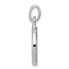 Sophia Jewelers Sterling Silver CZ Initial D Pendant with Anti-Tarnish Finish