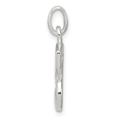 Sophia Jewelers Sterling Silver CZ Initial 'S' Pendant with Anti-Tarnish Finish