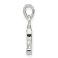 Sophia Jewelers Sterling Silver CZ Initial C Pendant with Anti-Tarnish Finish