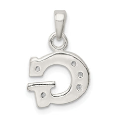 Sterling Silver 925 CZ Initial G Pendant with Anti-Tarnish Elegance