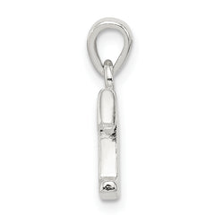 Sophia Jewelers Sterling Silver CZ Initial T Pendant with Anti-Tarnish Finish