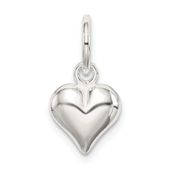 Sterling Silver Puff Heart Charm