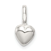 Sterling Silver Puffed Heart Charm