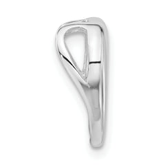 Sophia Jewelers 925 Sterling Silver Heart Pendant with Polished CZ Elegance