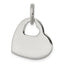 Sterling Silver Heart w/Cut Out Heart Charm