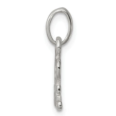 Sterling Silver 925 Love Charm with Polished Anti-Tarnish Finish