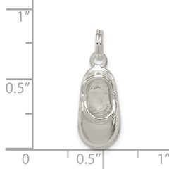 Sterling Silver 925 Shoe Charm with Polished Anti-Tarnish Finish