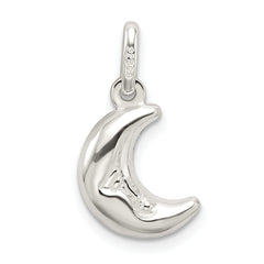 Sophia Jewelers 925 Sterling Silver Half Moon Charm with Anti-Tarnish Finish
