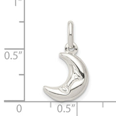 Sophia Jewelers 925 Sterling Silver Half Moon Charm with Anti-Tarnish Finish