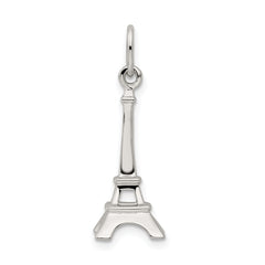 Sophia Jewelers 925 Sterling Silver Polished Eiffel Tower 3D Charm Pendant