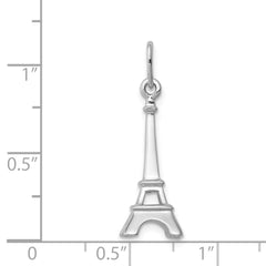 Sophia Jewelers 925 Sterling Silver Polished Eiffel Tower 3D Charm Pendant