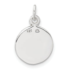 Sophia Jewelers Sterling Silver Enameled Poker Chip Unisex Charm