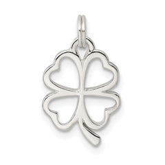 Sophia Jewelers Sterling Silver Four Leaf Clover Charm Polished Finish