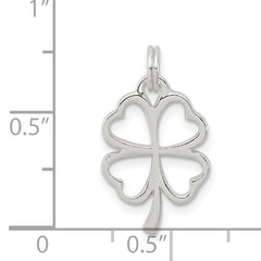 Sophia Jewelers Sterling Silver Four Leaf Clover Charm Polished Finish